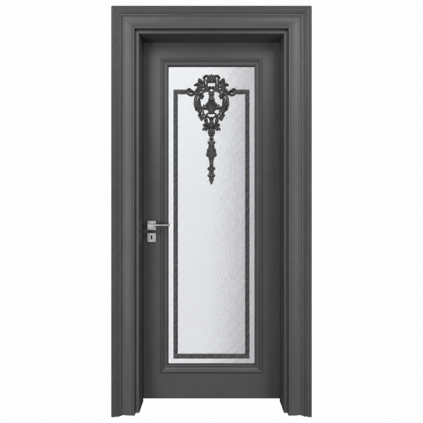 BY-5020V Porte intérieure Laqué Vitrée